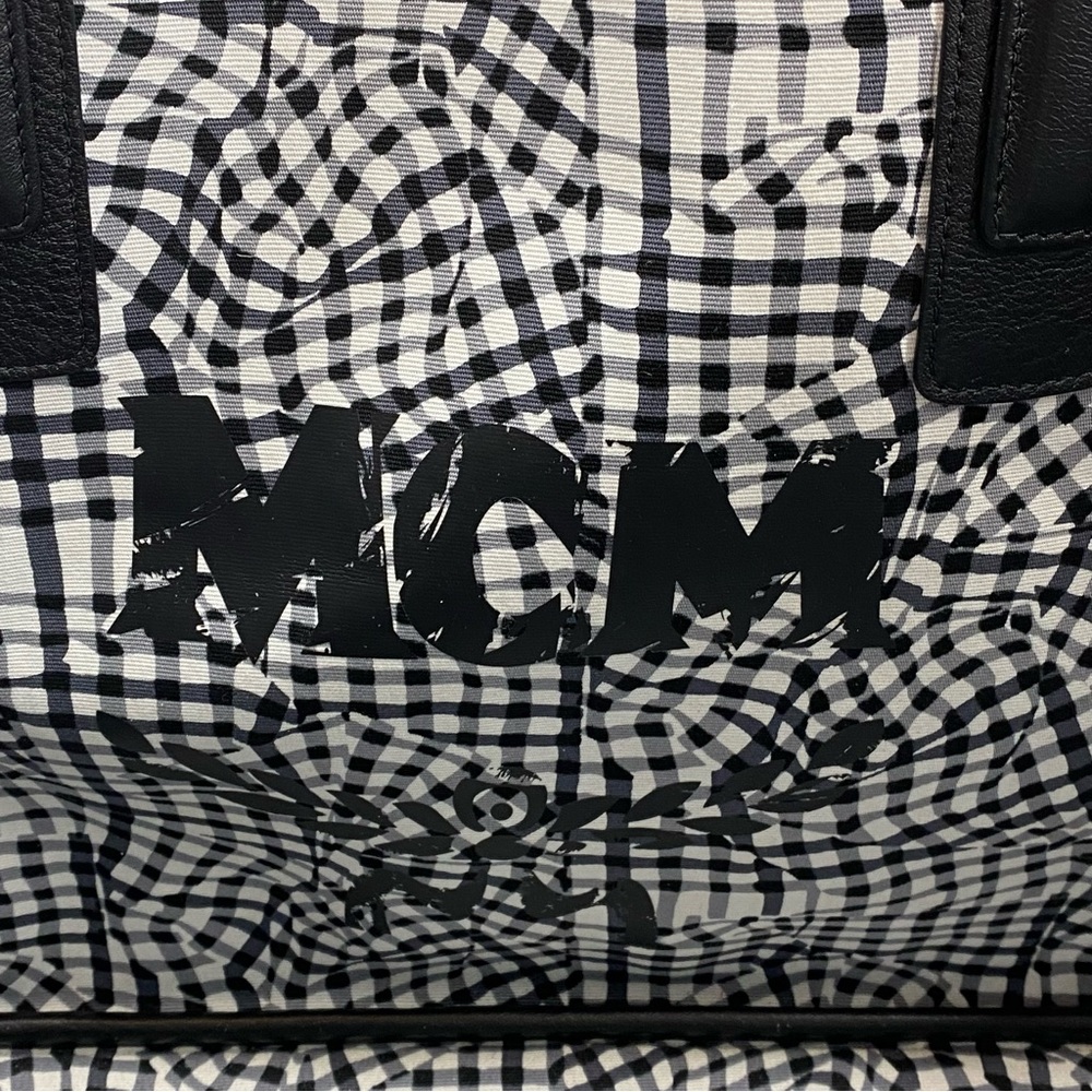 MCM Black Medium Liz Reversible Visetos Shopper - Picture 7 of 10